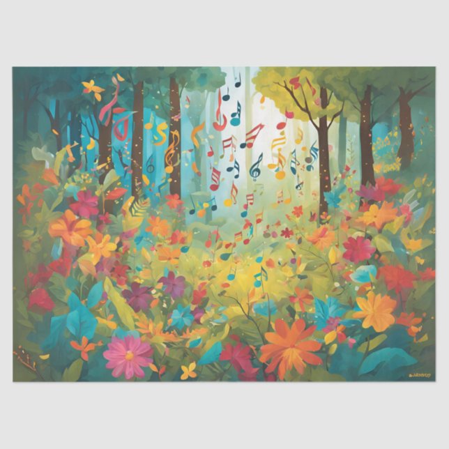 Papel De Seda Quando A Floresta Canta (Frente )