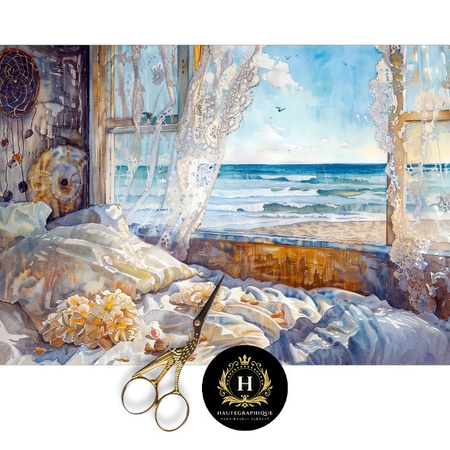 Papel De Seda Quarto de Caravana à Beira-Mar Vista em Decoupage (Criador carregado)