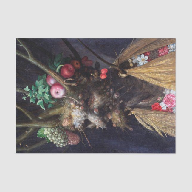 Papel De Seda Quatro Assentos em Uma Cabeça, Arcimboldo (Frente )