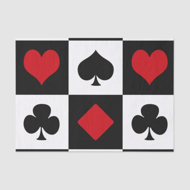 Papel De Seda Quatro naipes de cartão (Frente )