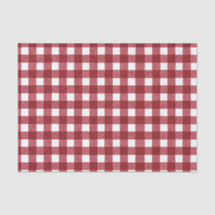 Papel De Seda Quebra do presente do Buffalo Vermelho da Watercol