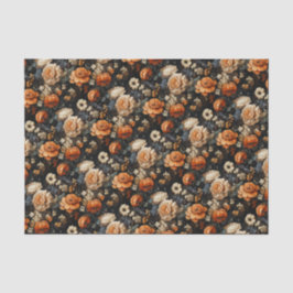 Papel De Seda Queda Floral Elegante