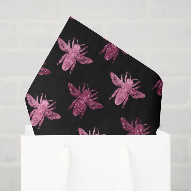 Papel De Seda Queen Bee Pattern (Sacola de presentes)