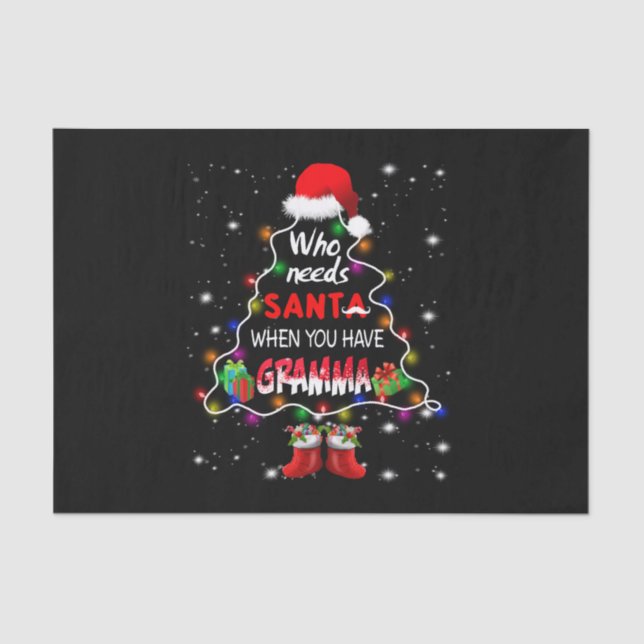 Papel De Seda Quem precisa de papais noeis quando você tem gramm (Frente )