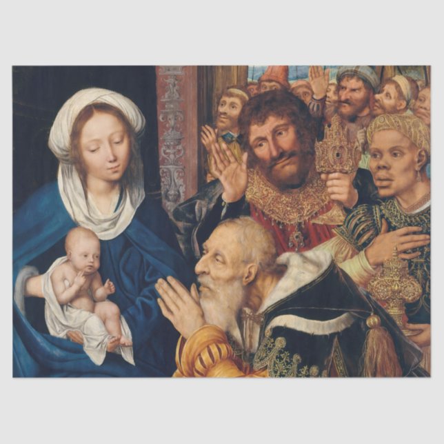 Papel De Seda Quentin Matsys - A Adoração do Magi (Frente )