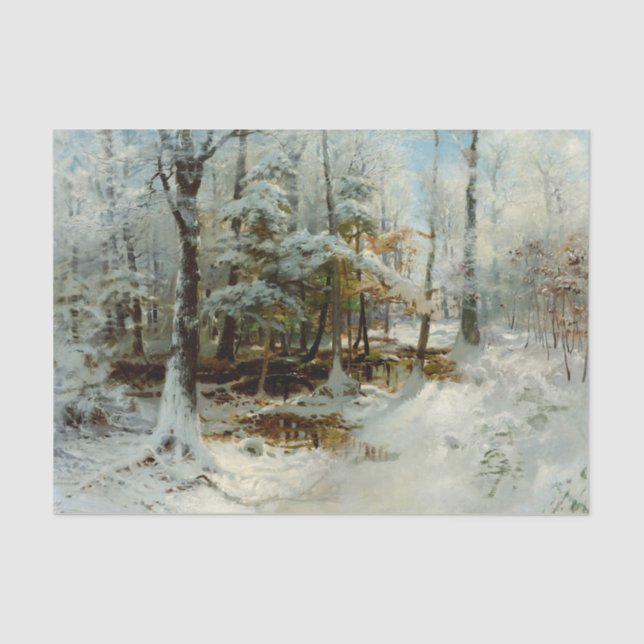 Papel De Seda Quieta Tarde de Inverno, Desligar (Frente )