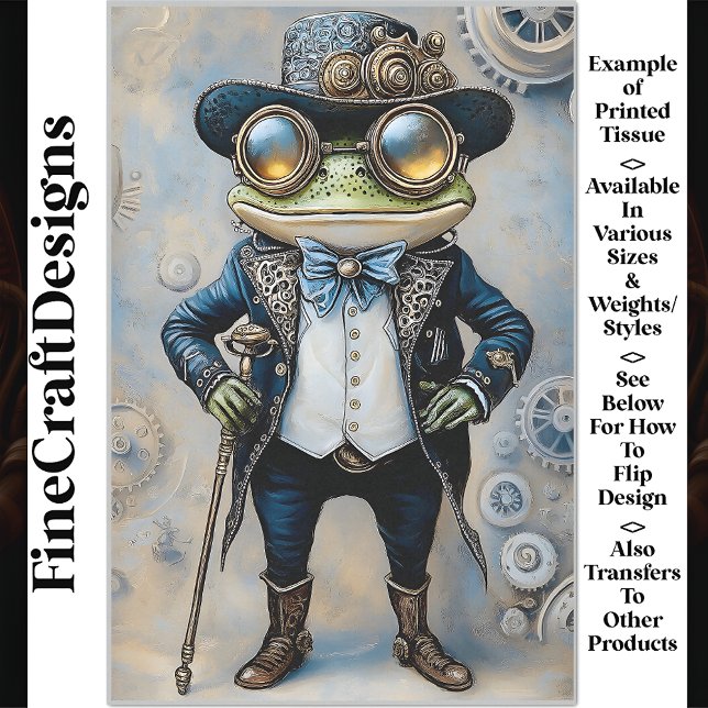 Papel De Seda Rã Steampunk com as melhores roupas azuis R6F deco (Criador carregado)