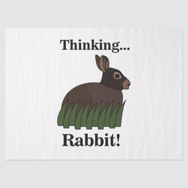 Papel De Seda Rabbit Animal Bunny (Frente )