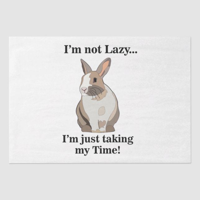 Papel De Seda Rabbit Bunny Funny Birthday (Frente )