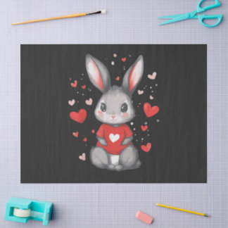 Papel De Seda Rabbit Lover Heart Girl