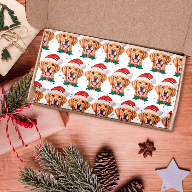 Papel De Seda Raça de Cachorro Retriever Dourado Natal (Criador carregado)