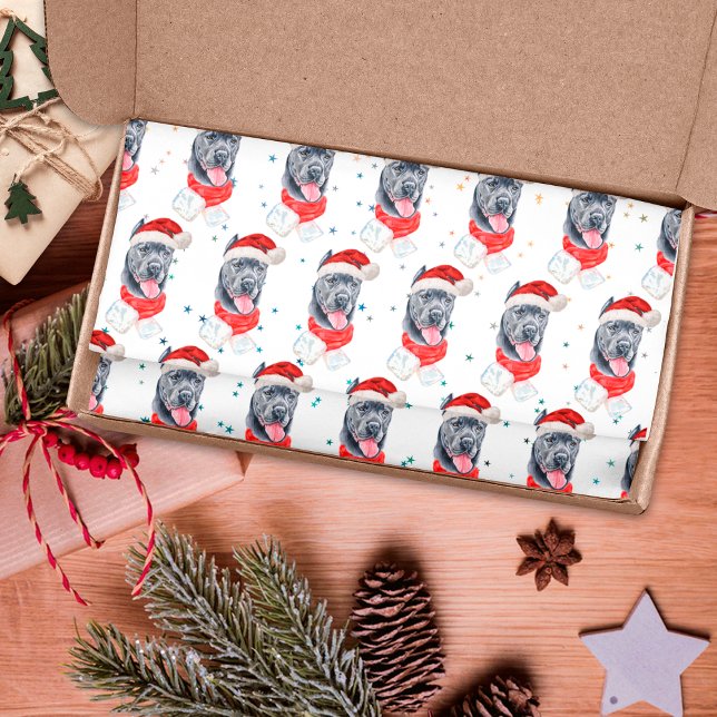 Papel De Seda Raça de Cão Cane Corso Estrelas de Natal (Criador carregado)