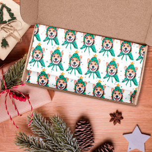 Papel De Seda Raça de Cão Corgi Natal