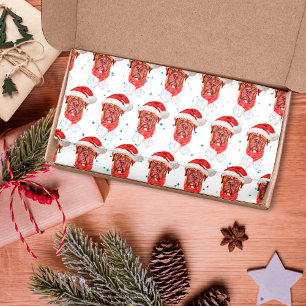 Papel De Seda Raça de Cão Mastim Francês Natal