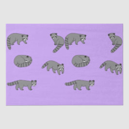 Papel De Seda Raccoons
