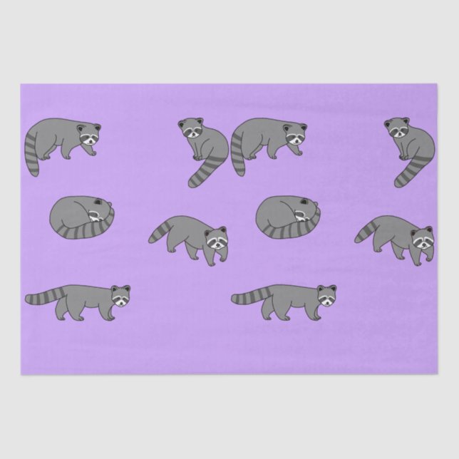 Papel De Seda Raccoons (Frente )