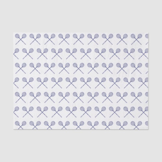 Papel De Seda Racquet de Squash Cruzados Azul (Frente )