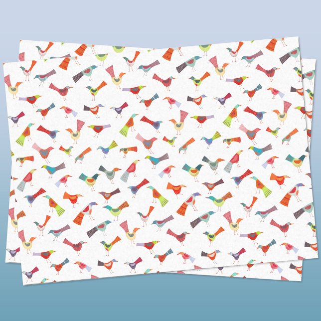 Papel De Seda Rainbow Bird (Rainbow bird fun tissue paper)