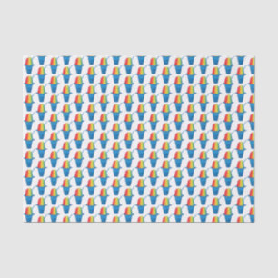 Papel De Seda Rainbow Havaiano Arco Arco-Íris Ter Ice Dessert Ha