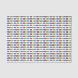 Papel De Seda Rainbow Macaron Cookies Pataria Francesa Comida