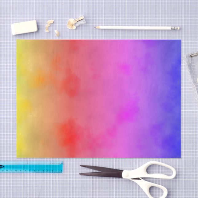Papel De Seda Rainbow Vapor (Arte )