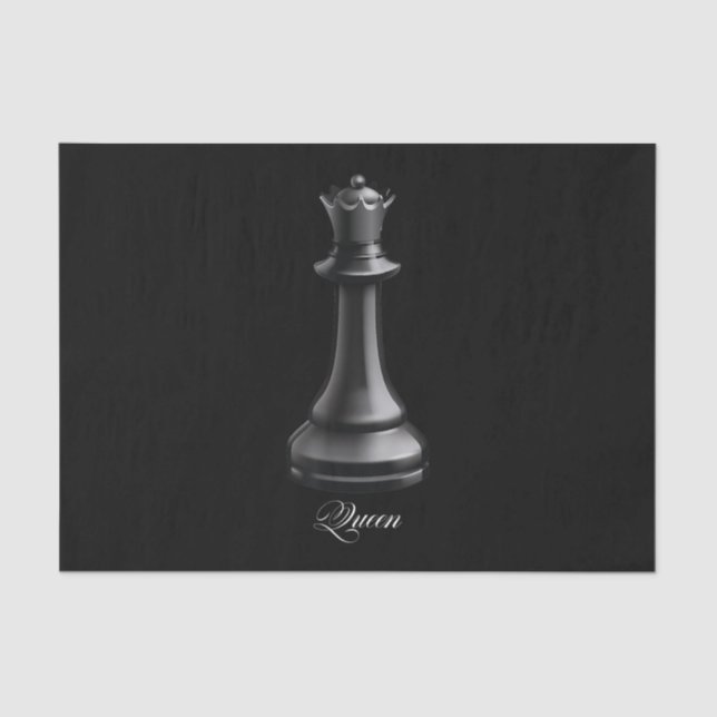 Papel De Seda Rainha Chess Piece Halloween Figuram Xadrez (Frente )