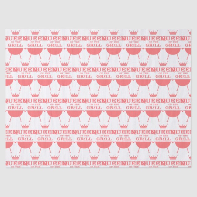 Papel De Seda Rainha Da Grelha, Rosa (Frente )