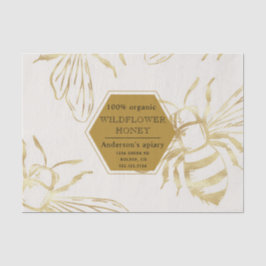 Papel De Seda rainha do ouro vintage foi monograma apitivo