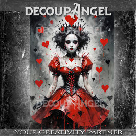 Papel De Seda Rainha dos Corações #2 - Decoupage-