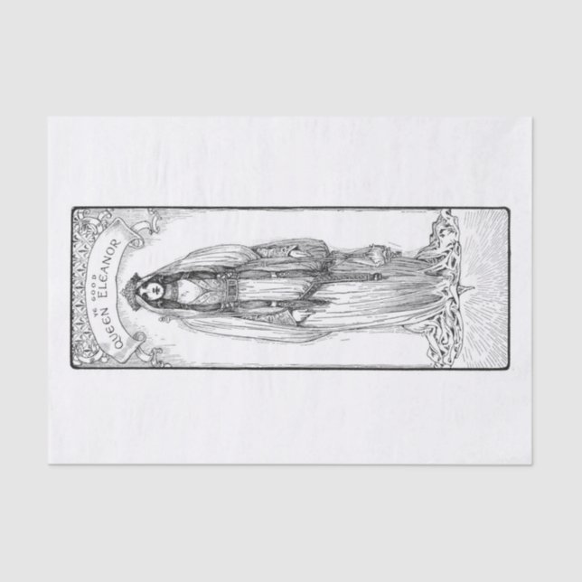 Papel De Seda Rainha Eleanor (Frente )