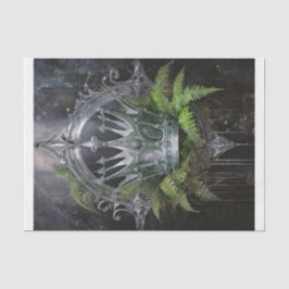 Papel De Seda Rainha Guerreira da Floresta, Coroa de Prata