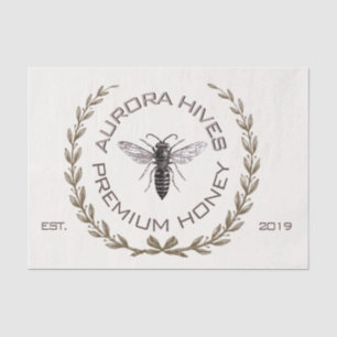 PAPEL DE SEDA RAINHA SEJA O SEU DECOUPAMENTO DE LOGOTIPO DE HIVE