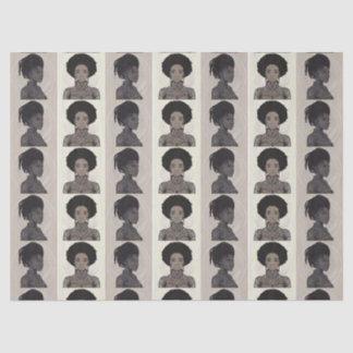Papel De Seda Rainhas Afrofuturistas Monocromáticas