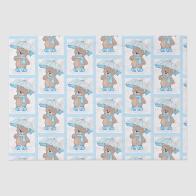 Papel De Seda Rainy Daze Teddy Bear (Frente )