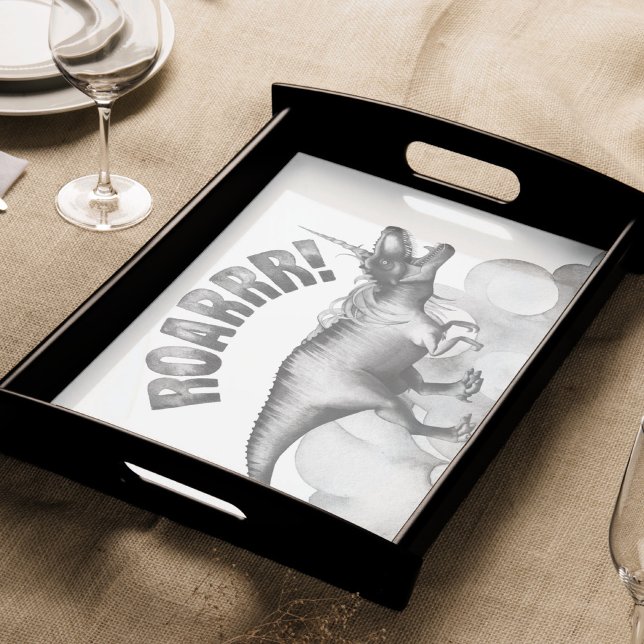 Papel De Seda Raio Dinocorn | Palavra Monocromática Mínima Silve (Criador carregado)