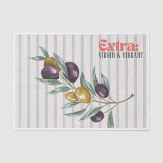 Papel De Seda Ramo de Oliveira Mediterrâneo Vibrante Extra Virge