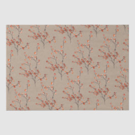 Papel De Seda Ramos Rustic Kraft Red Ilex Berry