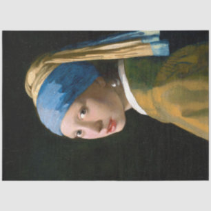 Papel De Seda Rapariga com brinco de pérola, Johannes Vermeer,