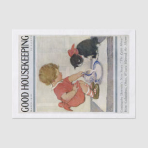 Papel De Seda Rapariga e Kitten, Jessie Willcox Smith