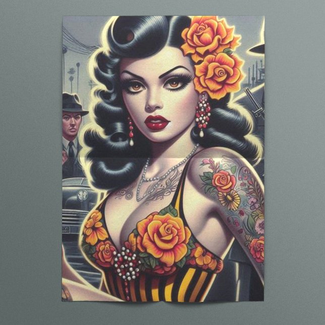 Papel De Seda Rapariga Gótico Fofo Da Antiga Escola (Criador carregado)