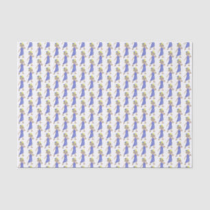 Papel De Seda Rapariga Púrpura E Roxa Dançarina Moderna Brilhant