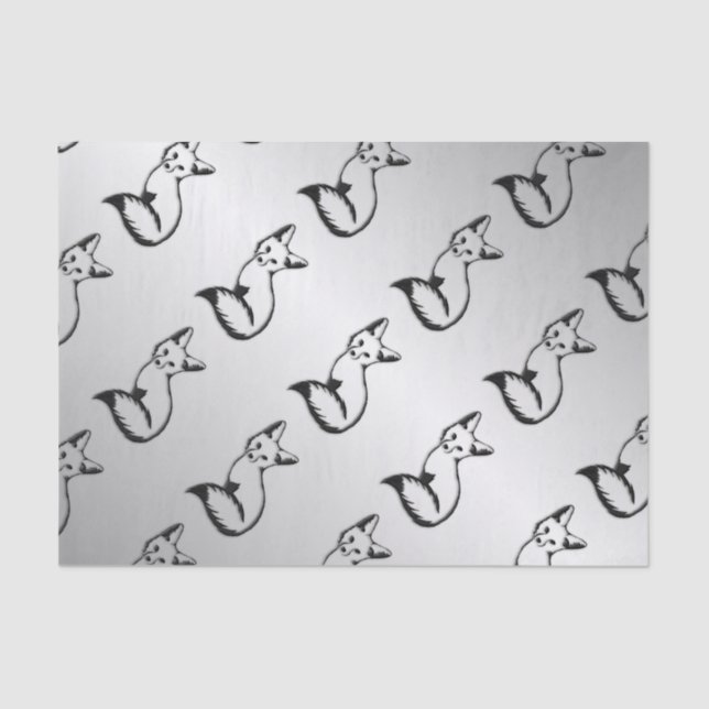 Papel De Seda Raposa de Prata (Frente )