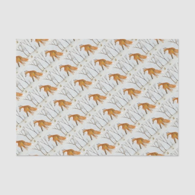 Papel De Seda Raposa Vermelha (Frente )