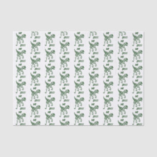 Papel De Seda Raptor Florestal Verde Hunter