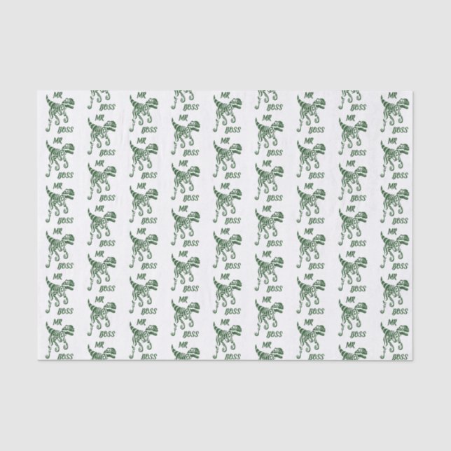 Papel De Seda Raptor Florestal Verde Hunter (Frente )