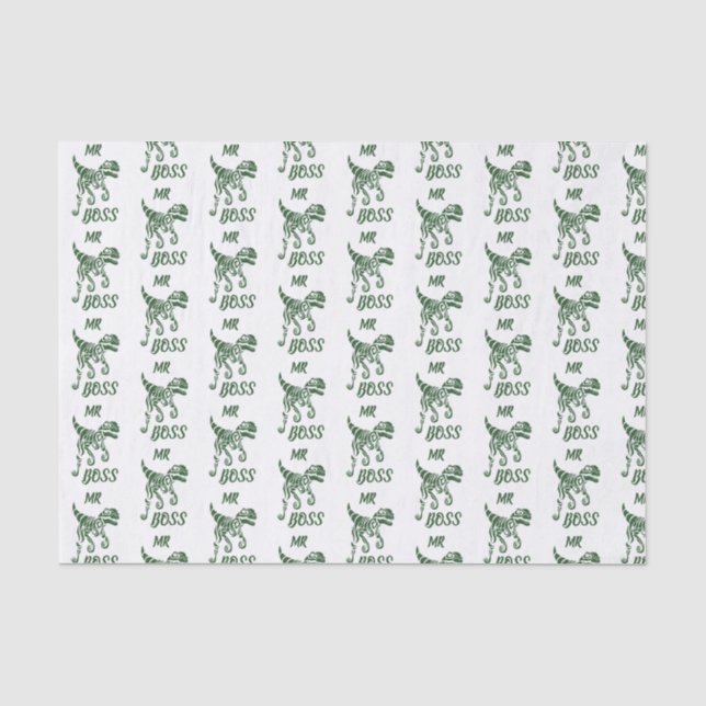 Papel De Seda Raptor Florestal Verde Hunter (Frente )