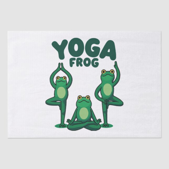 Papel De Seda Rãs de Yoga (Frente )