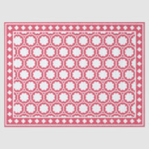 Raspberry Modern Bone Inlay Decoupage Paper