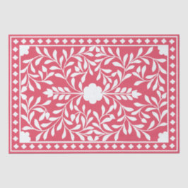 Papel De Seda Raspberry Traditional Bone Inlay Decoupage Paper