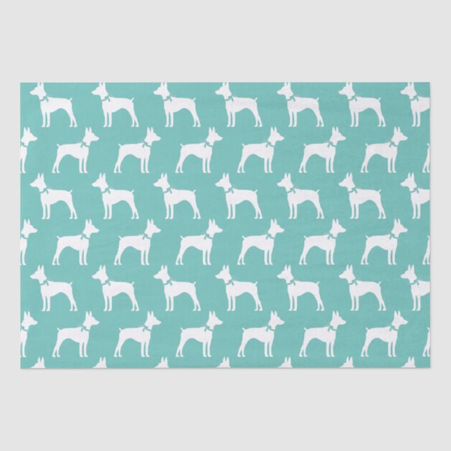 Papel De Seda Rat Terrier Dog Puppy (Frente )